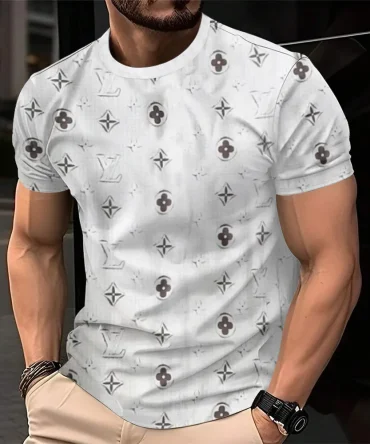 Louis Vuitoon Lv 3D Printed T-Shirt Limited Edition 2026 - Lx-Tslv20250106