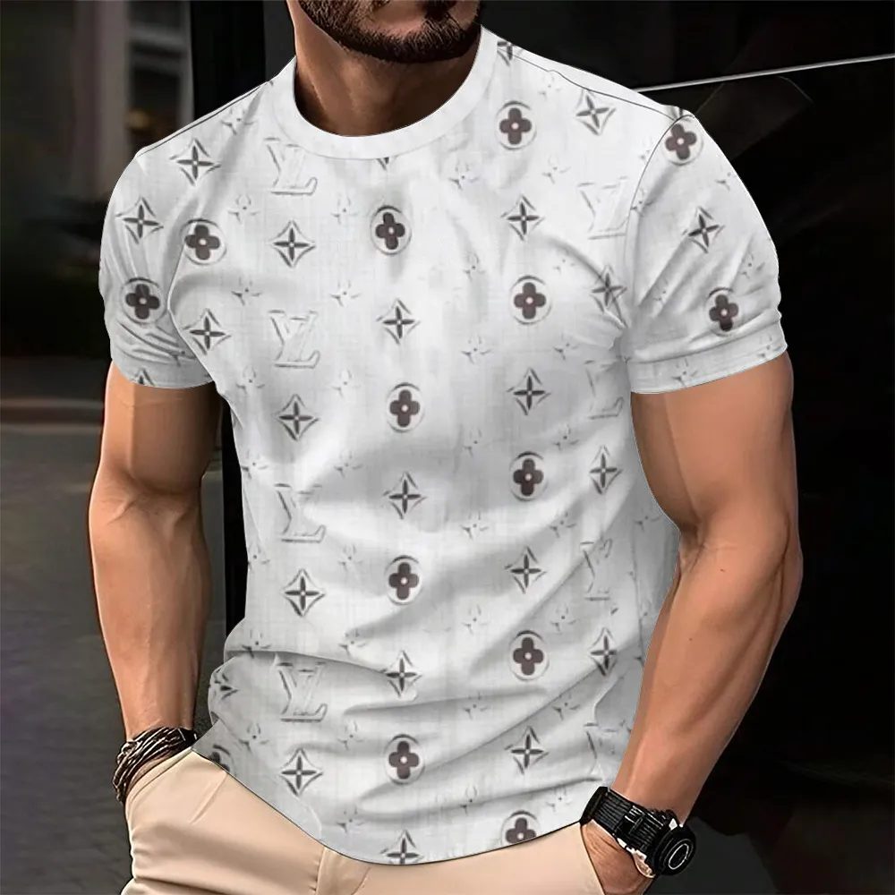 Louis Vuitoon Lv 3D Printed T-Shirt Limited Edition 2026 - Lx-Tslv20250106