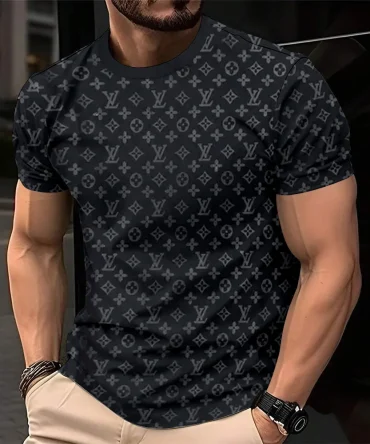 Louis Vuitoon Lv 3D Printed T-Shirt Limited Edition 2026 - Lx-Tslv20250107