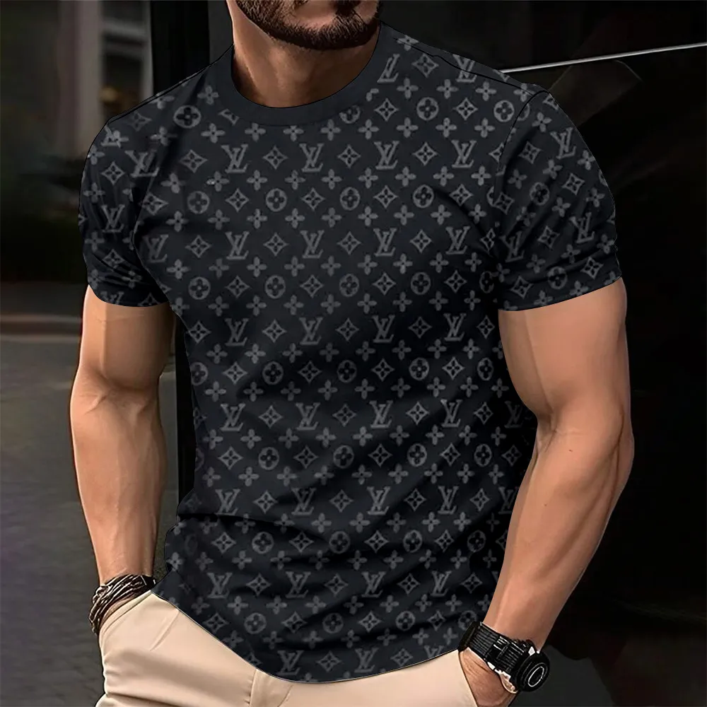 Louis Vuitoon Lv 3D Printed T-Shirt Limited Edition 2026 - Lx-Tslv20250107