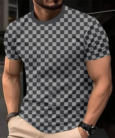 Louis Vuitoon Lv 3D Printed T-Shirt Limited Edition 2026 - Lx-Tslv20250108