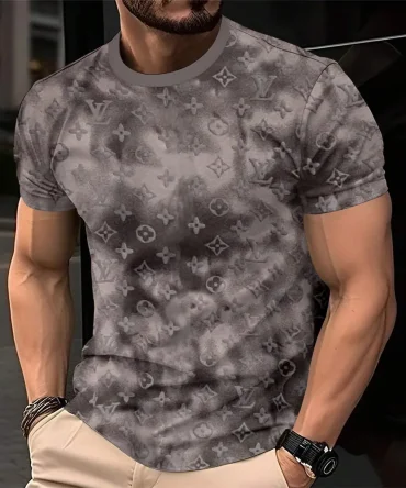 Louis Vuitoon Lv 3D Printed T-Shirt Limited Edition 2026 - Lx-Tslv20250110