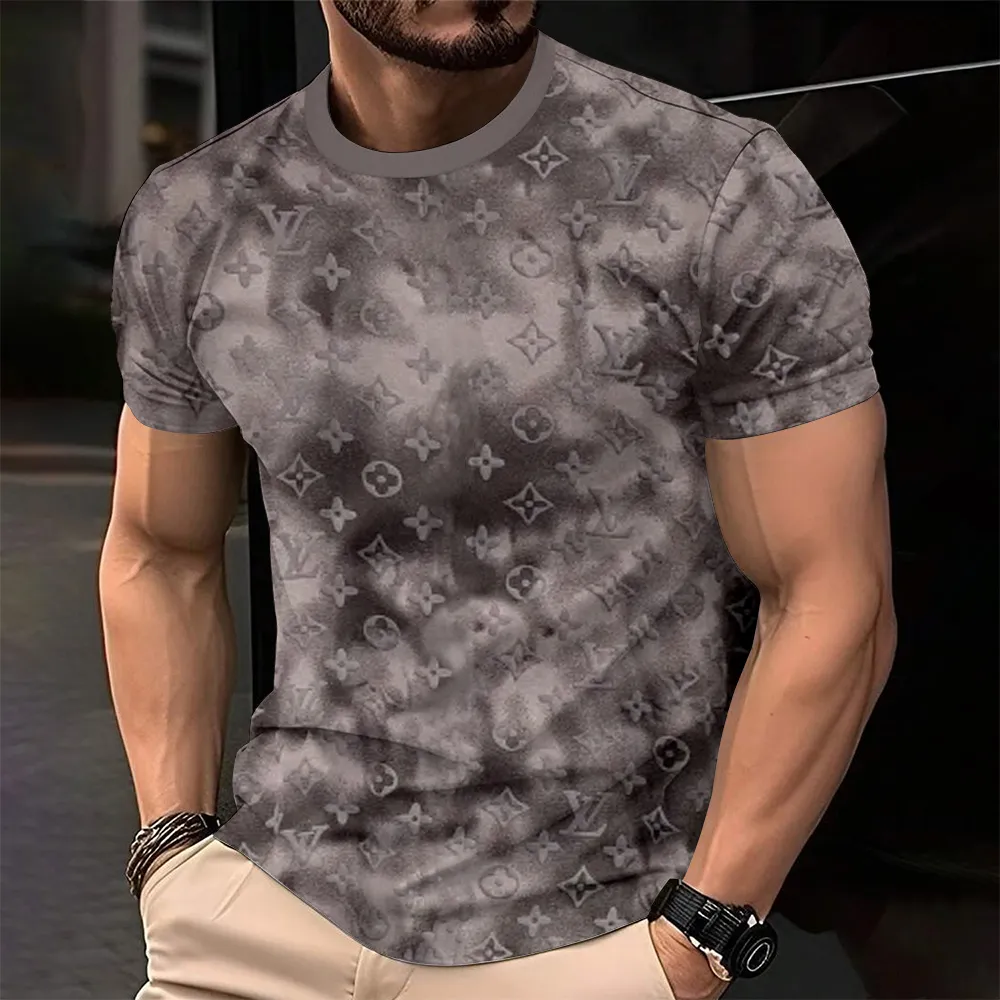 Louis Vuitoon Lv 3D Printed T-Shirt Limited Edition 2026 - Lx-Tslv20250110