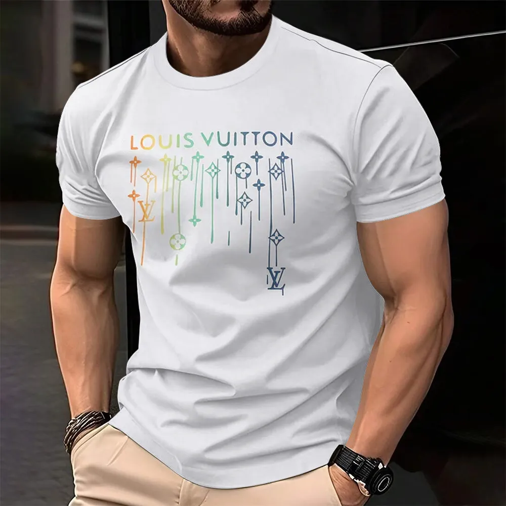 Louis Vuitoon Lv 3D Printed T-Shirt Limited Edition 2026 - Lx-Tslv20250112