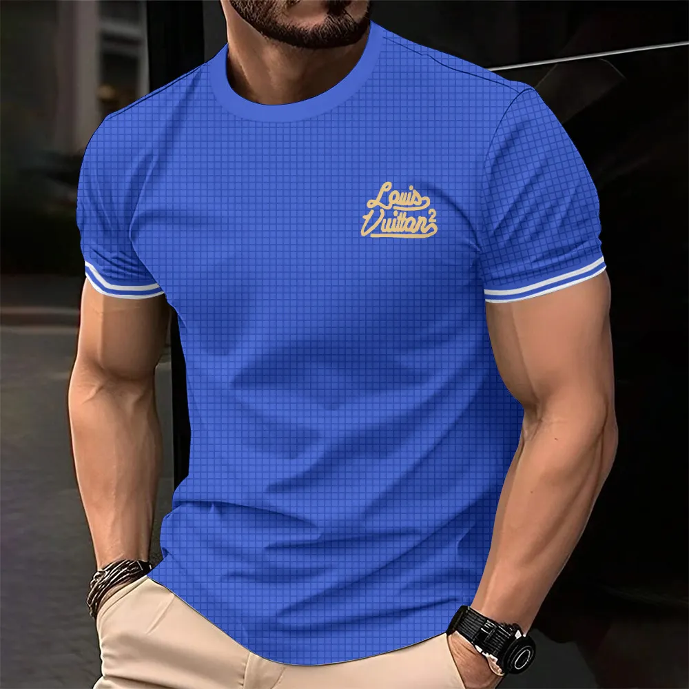 Louis Vuitoon Lv 3D Printed T-Shirt Limited Edition 2026 - Lx-Tslv20250113