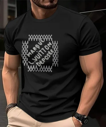 Louis Vuitoon Lv 3D Printed T-Shirt Limited Edition 2026 - Lx-Tslv20250114