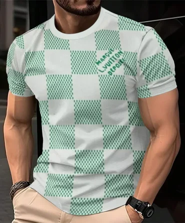 Louis Vuitoon Lv 3D Printed T-Shirt Limited Edition 2026 - Lx-Tslv20250115