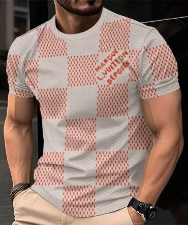 Louis Vuitoon Lv 3D Printed T-Shirt Limited Edition 2026 - Lx-Tslv20250116