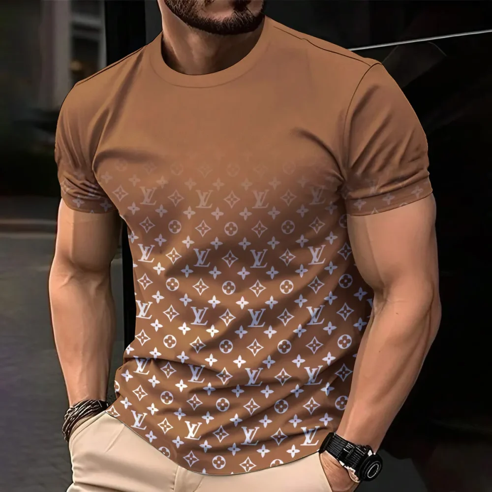 Louis Vuitoon Lv 3D Printed T-Shirt Limited Edition 2026 - Lx-Tslv20250117