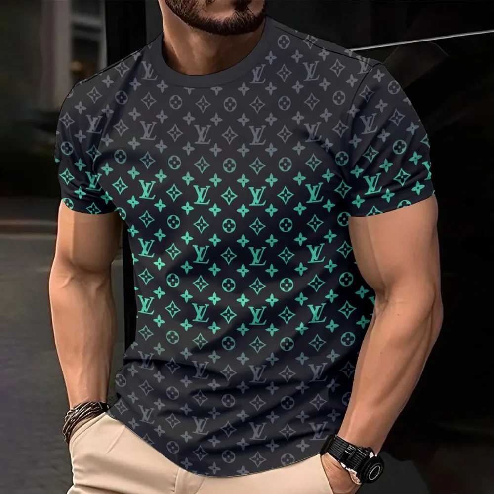 Louis Vuitoon Lv 3D Printed T-Shirt Limited Edition 2026 - Lx-Tslv20250118