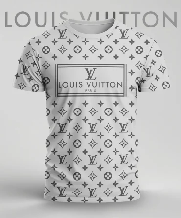 Louis Vuitoon Lv 3D Printed T-Shirt Limited Edition 2026 - Lx-Tslv2025012
