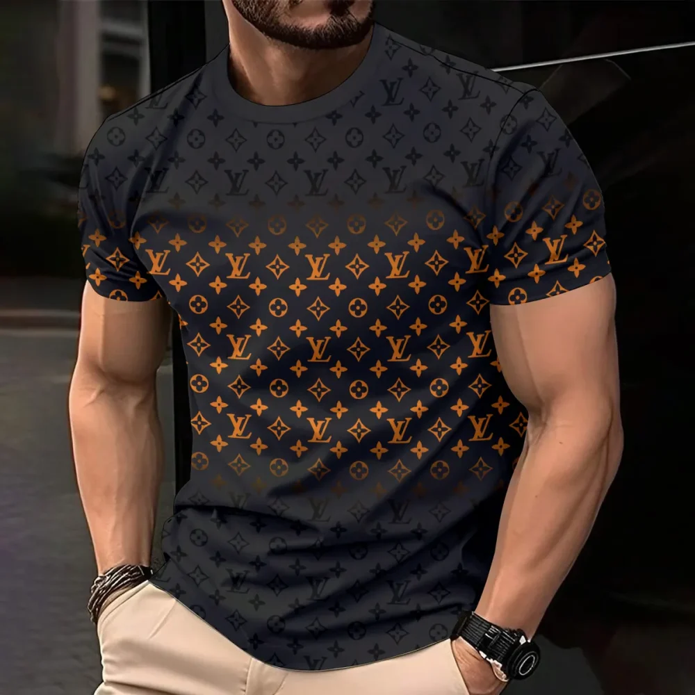 Louis Vuitoon Lv 3D Printed T-Shirt Limited Edition 2026 - Lx-Tslv20250121