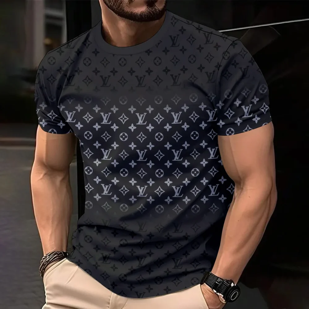 Louis Vuitoon Lv 3D Printed T-Shirt Limited Edition 2026 - Lx-Tslv20250122