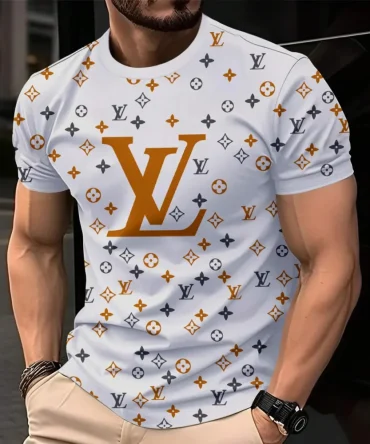 Louis Vuitoon Lv 3D Printed T-Shirt Limited Edition 2026 - Lx-Tslv20250123