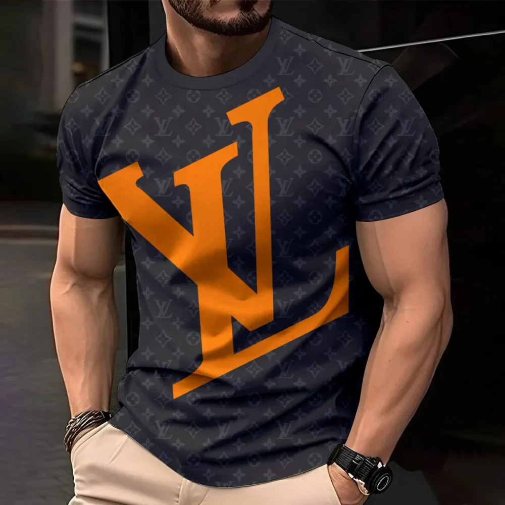 Louis Vuitoon Lv 3D Printed T-Shirt Limited Edition 2026 - Lx-Tslv20250124