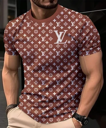 Louis Vuitoon Lv 3D Printed T-Shirt Limited Edition 2026 - Lx-Tslv20250125