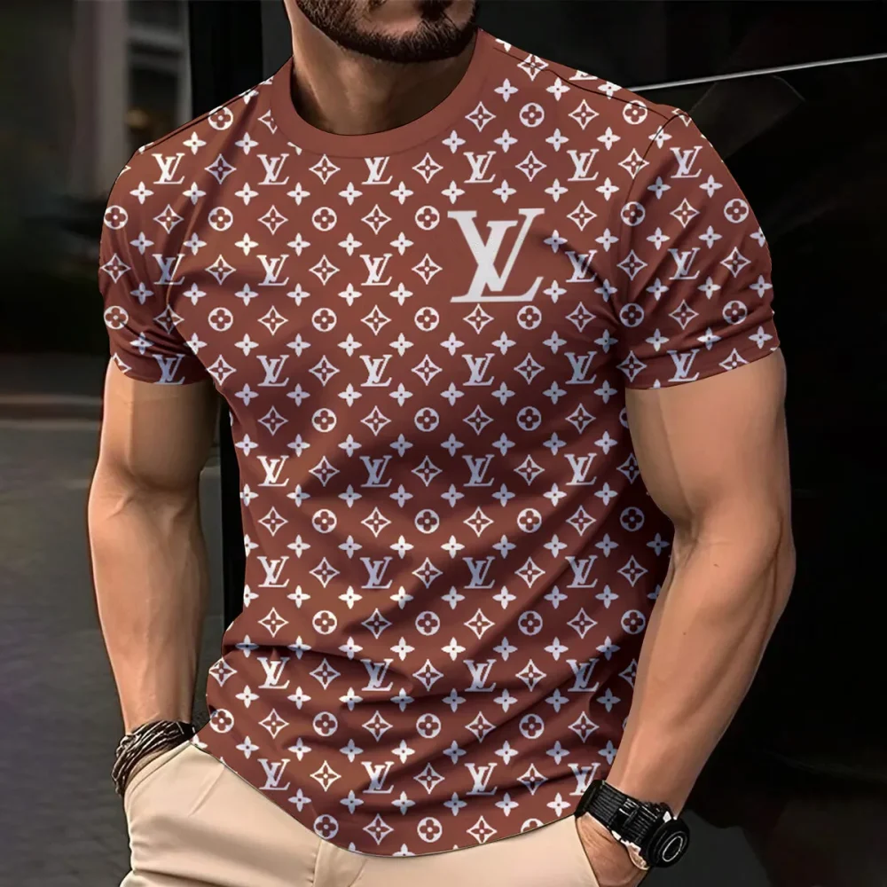 Louis Vuitoon Lv 3D Printed T-Shirt Limited Edition 2026 - Lx-Tslv20250125