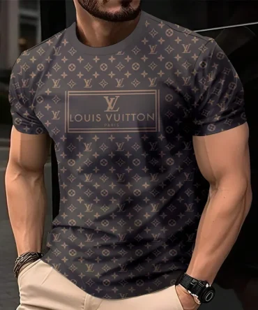 Louis Vuitoon Lv 3D Printed T-Shirt Limited Edition 2026 - Lx-Tslv20250127