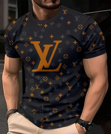 Louis Vuitoon Lv 3D Printed T-Shirt Limited Edition 2026 - Lx-Tslv20250128