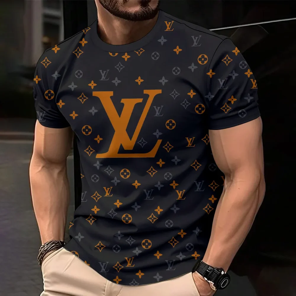 Louis Vuitoon Lv 3D Printed T-Shirt Limited Edition 2026 - Lx-Tslv20250128