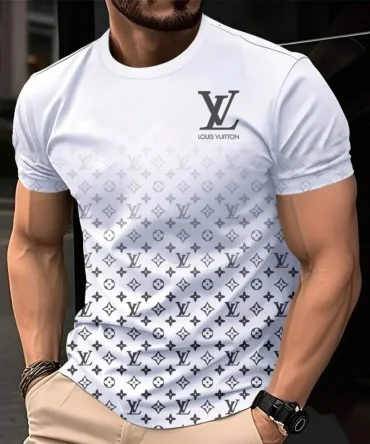 Louis Vuitoon Lv 3D Printed T-Shirt Limited Edition 2026 - Lx-Tslv20250129