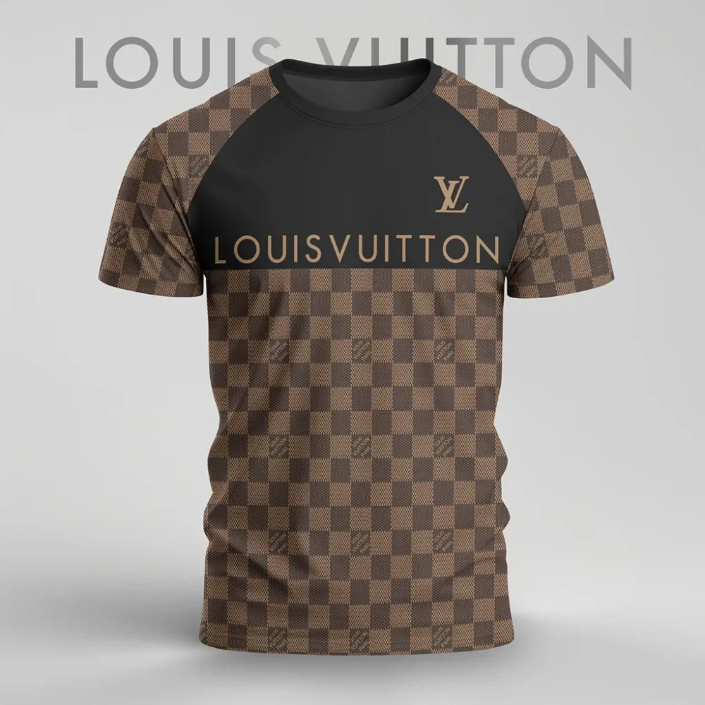 Louis Vuitoon Lv 3D Printed T-Shirt Limited Edition 2026 - Lx-Tslv2025013