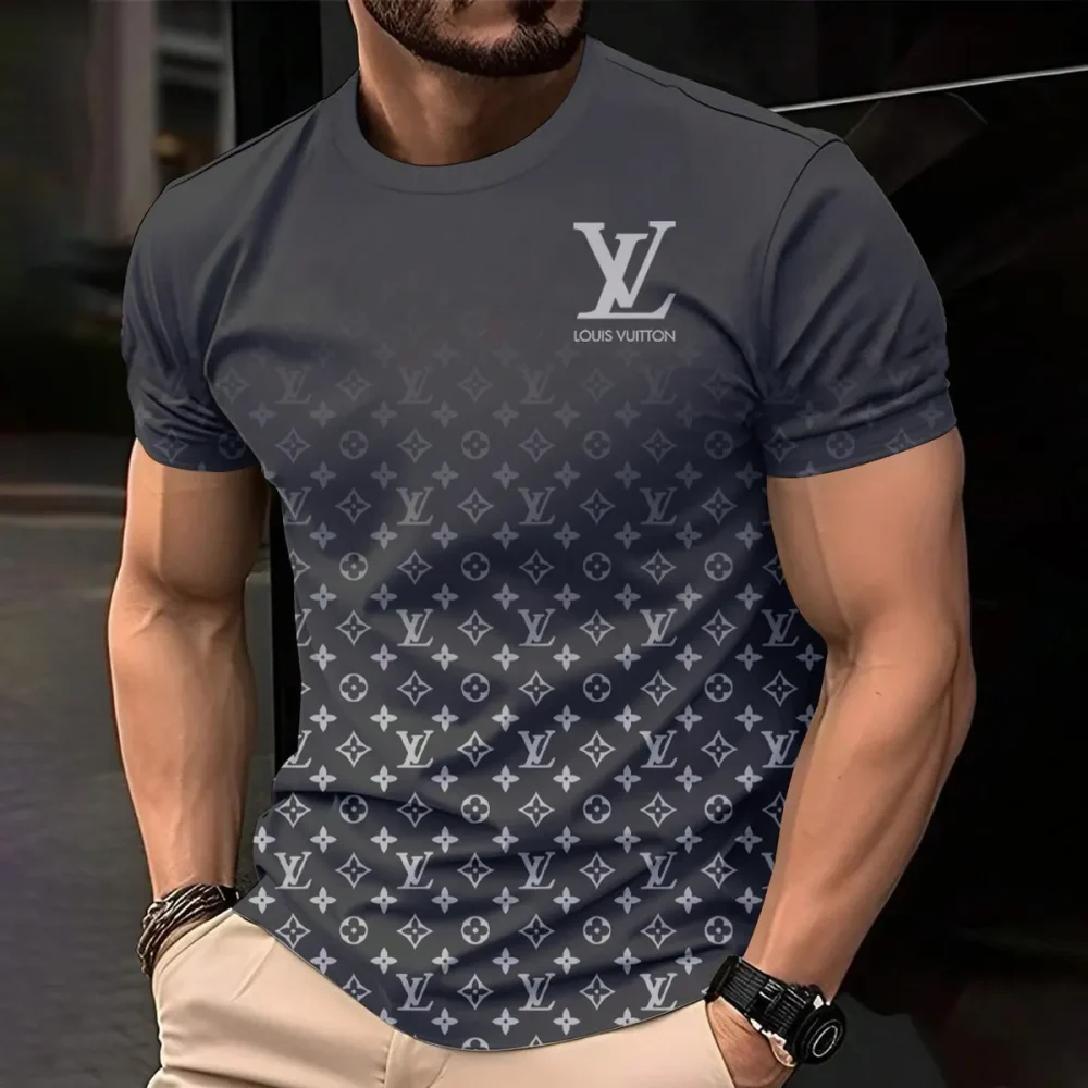 Louis Vuitoon Lv 3D Printed T-Shirt Limited Edition 2026 - Lx-Tslv20250130