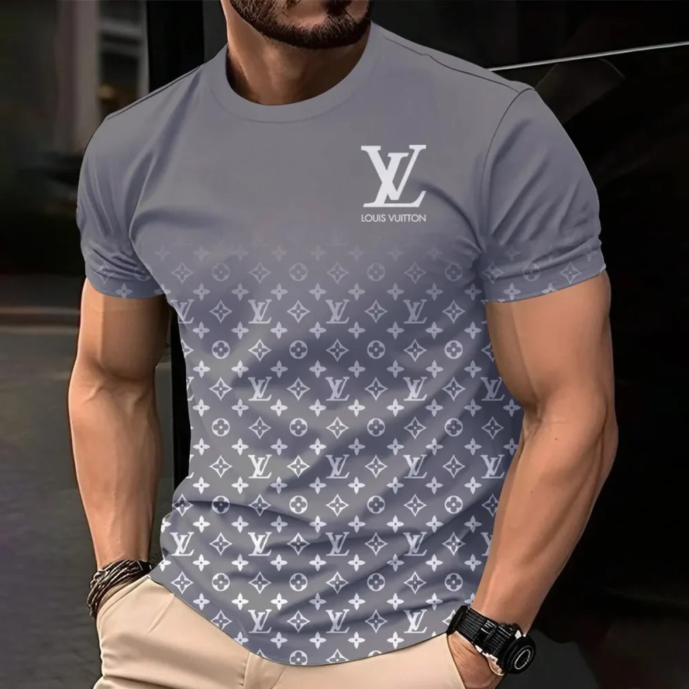 Louis Vuitoon Lv 3D Printed T-Shirt Limited Edition 2026 - Lx-Tslv20250131