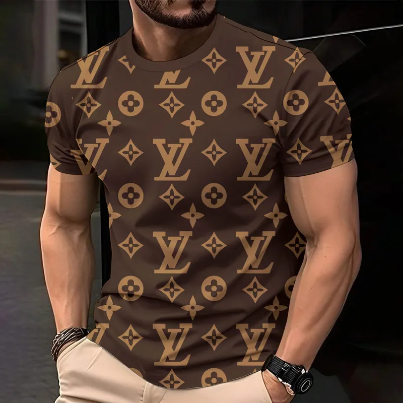 Louis Vuitoon Lv 3D Printed T-Shirt Limited Edition 2026 - Lx-Tslv20250132