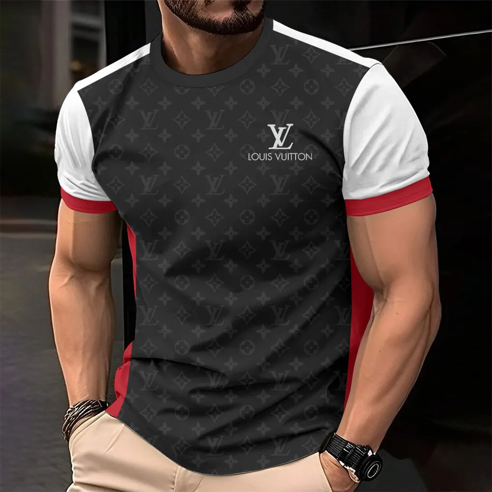 Louis Vuitoon Lv 3D Printed T-Shirt Limited Edition 2026 - Lx-Tslv20250135