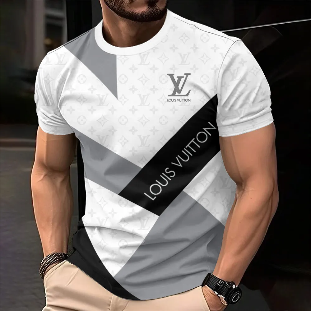 Louis Vuitoon Lv 3D Printed T-Shirt Limited Edition 2026 - Lx-Tslv20250136