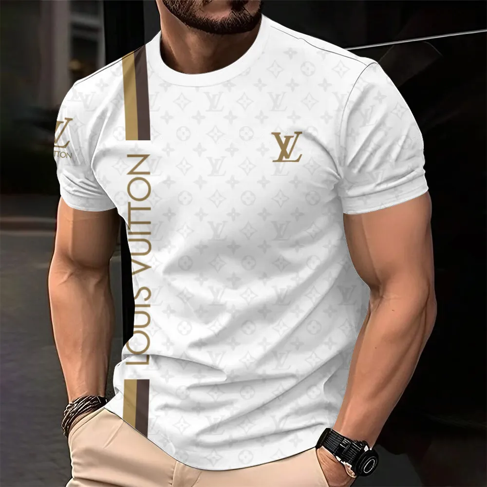 Louis Vuitoon Lv 3D Printed T-Shirt Limited Edition 2026 - Lx-Tslv20250137