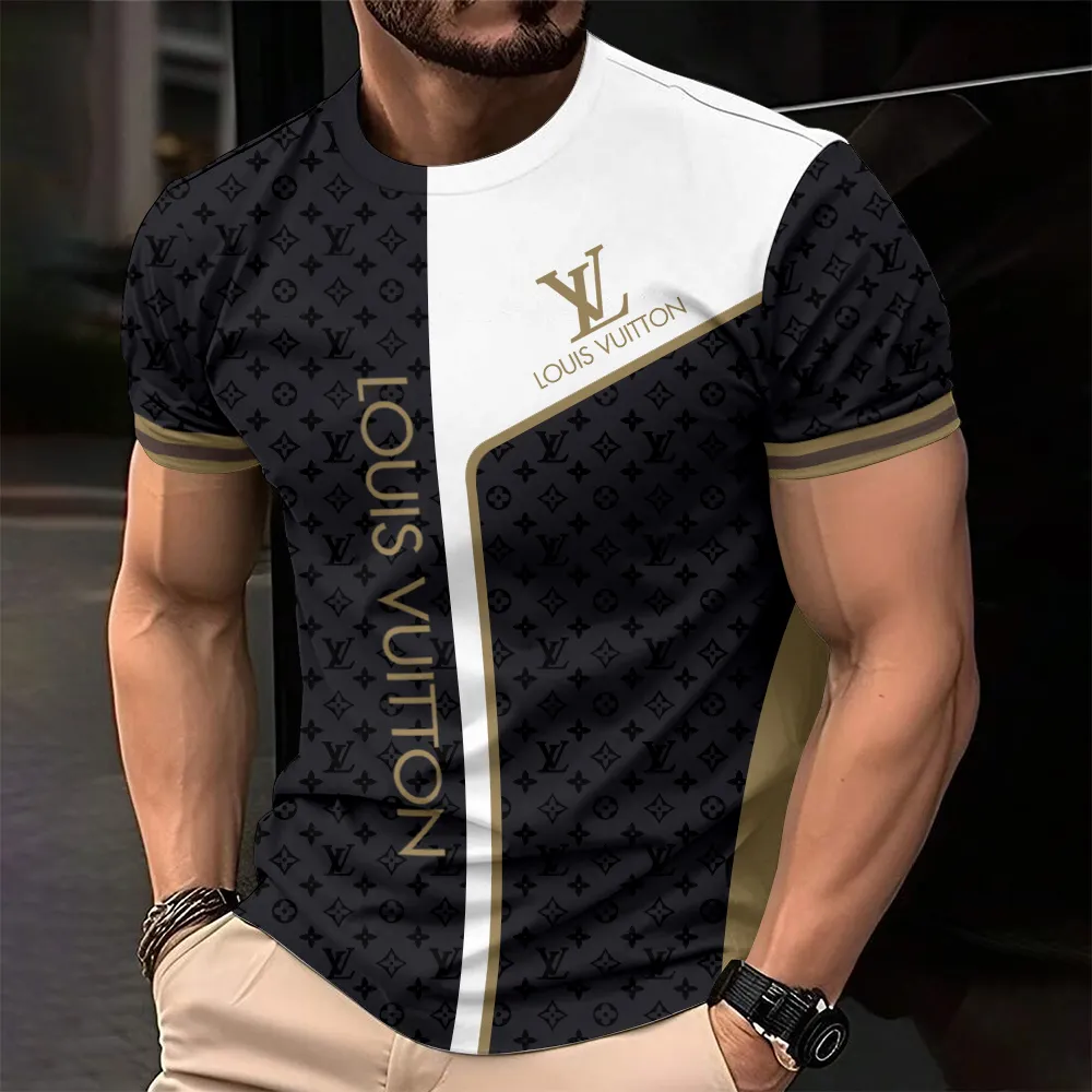 Louis Vuitoon Lv 3D Printed T-Shirt Limited Edition 2026 - Lx-Tslv20250138