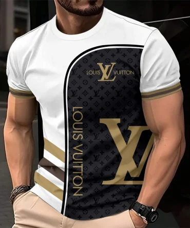 Louis Vuitoon Lv 3D Printed T-Shirt Limited Edition 2026 - Lx-Tslv20250139