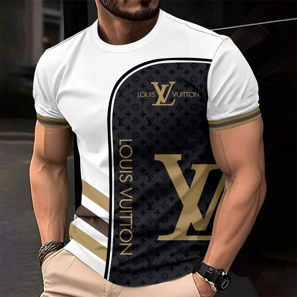 Louis Vuitoon Lv 3D Printed T-Shirt Limited Edition 2026 - Lx-Tslv20250139
