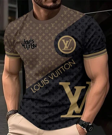 Louis Vuitoon Lv 3D Printed T-Shirt Limited Edition 2026 - Lx-Tslv20250140