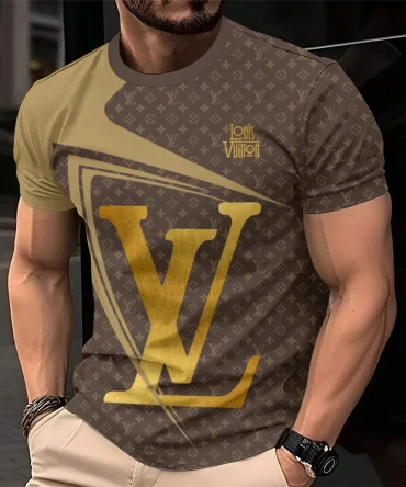 Louis Vuitoon Lv 3D Printed T-Shirt Limited Edition 2026 - Lx-Tslv20260141