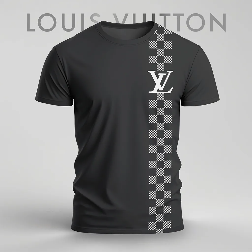 Louis Vuitoon Lv 3D Printed T-Shirt Limited Edition 2026 - Lx-Tslv2025015