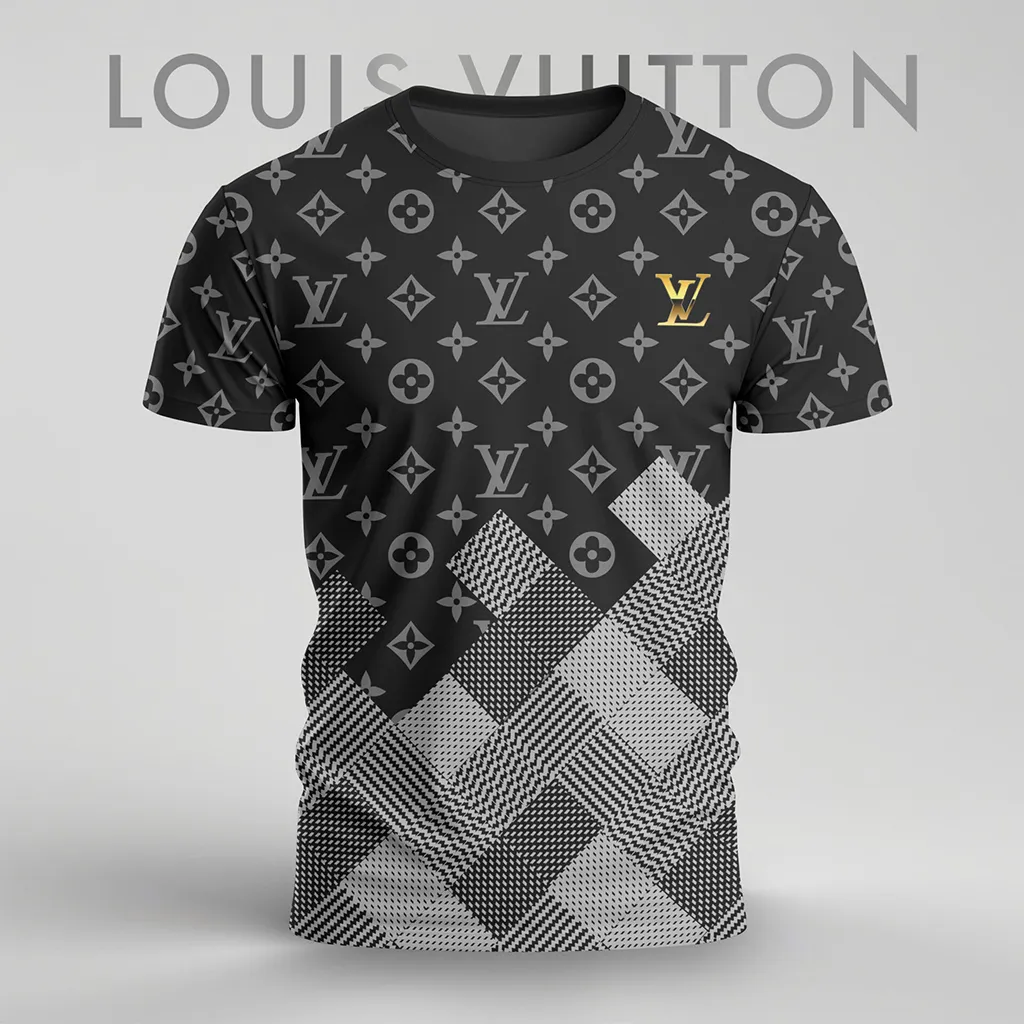 Louis Vuitoon Lv 3D Printed T-Shirt Limited Edition 2026 - Lx-Tslv2025018