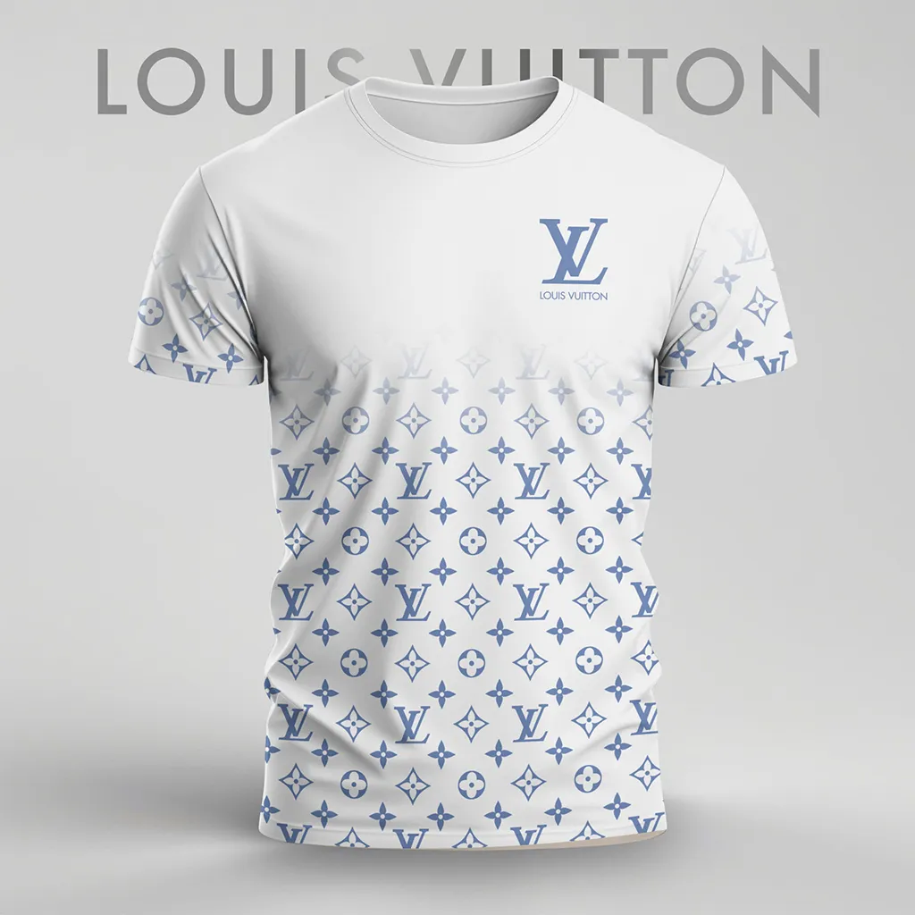 Louis Vuitoon Lv 3D Printed T-Shirt Limited Edition 2026 - Lx-Tslv2025019