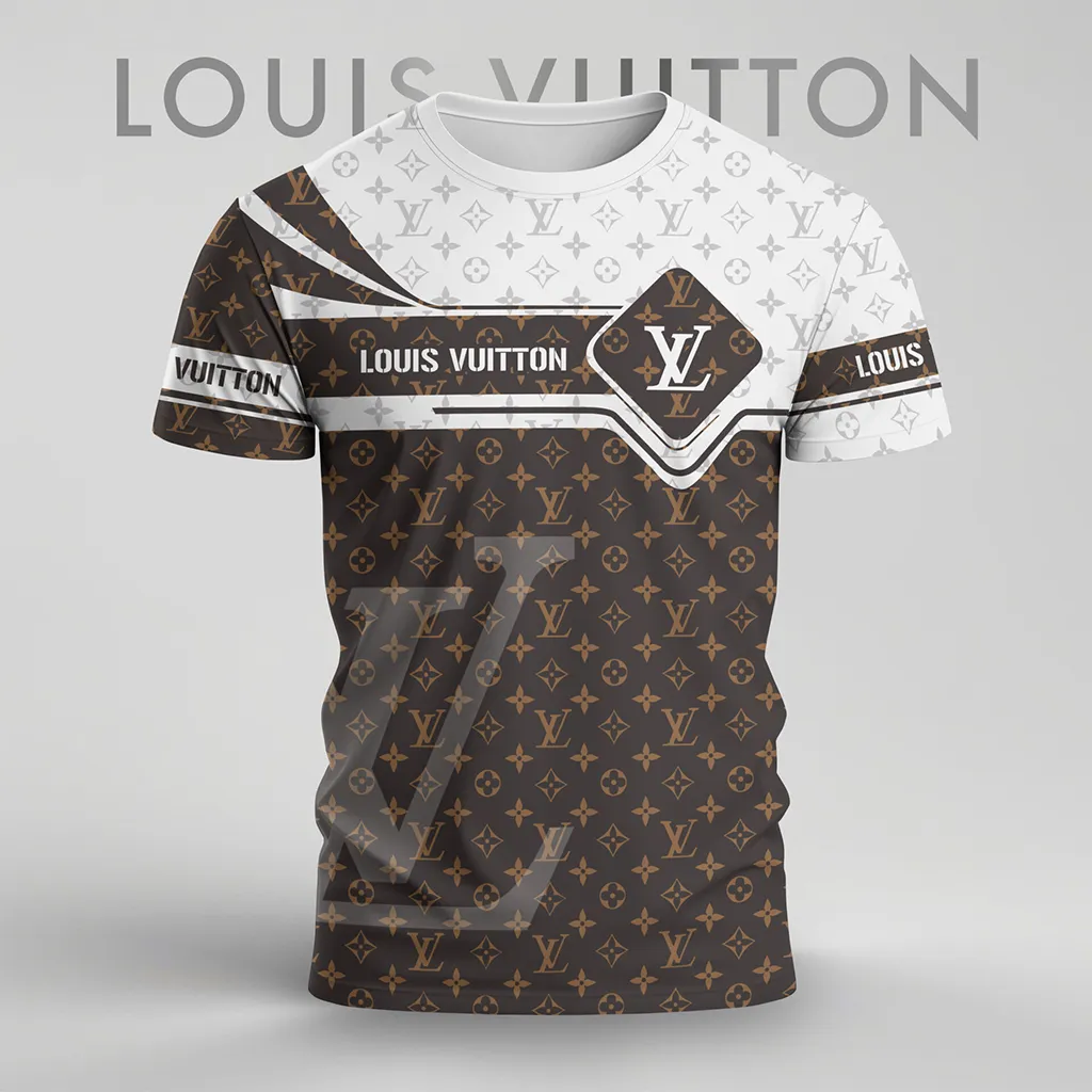 Louis Vuitoon Lv 3D Printed T-Shirt Limited Edition 2026 - Lx-Tslv202502