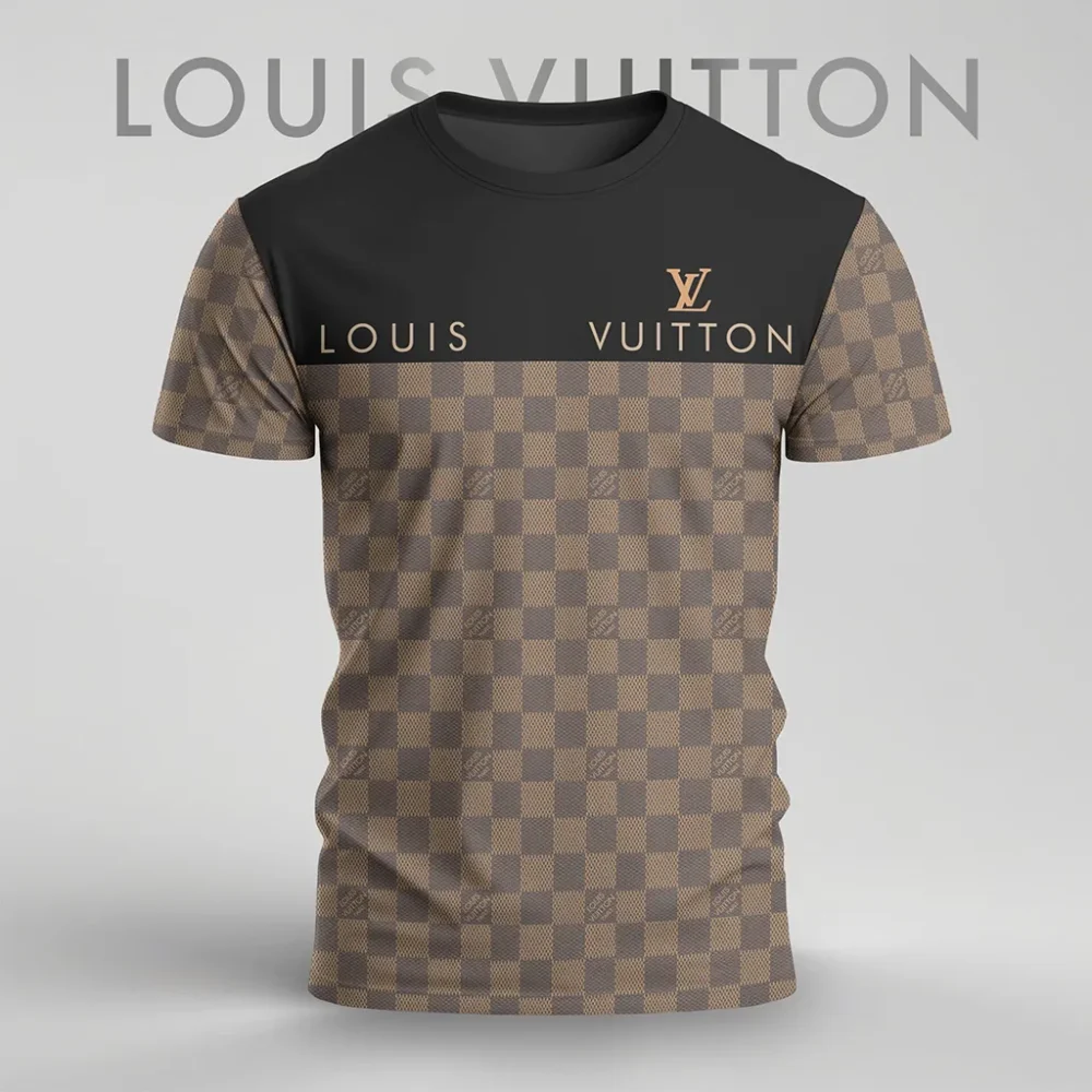 Louis Vuitoon Lv 3D Printed T-Shirt Limited Edition 2026 - Lx-Tslv2025020