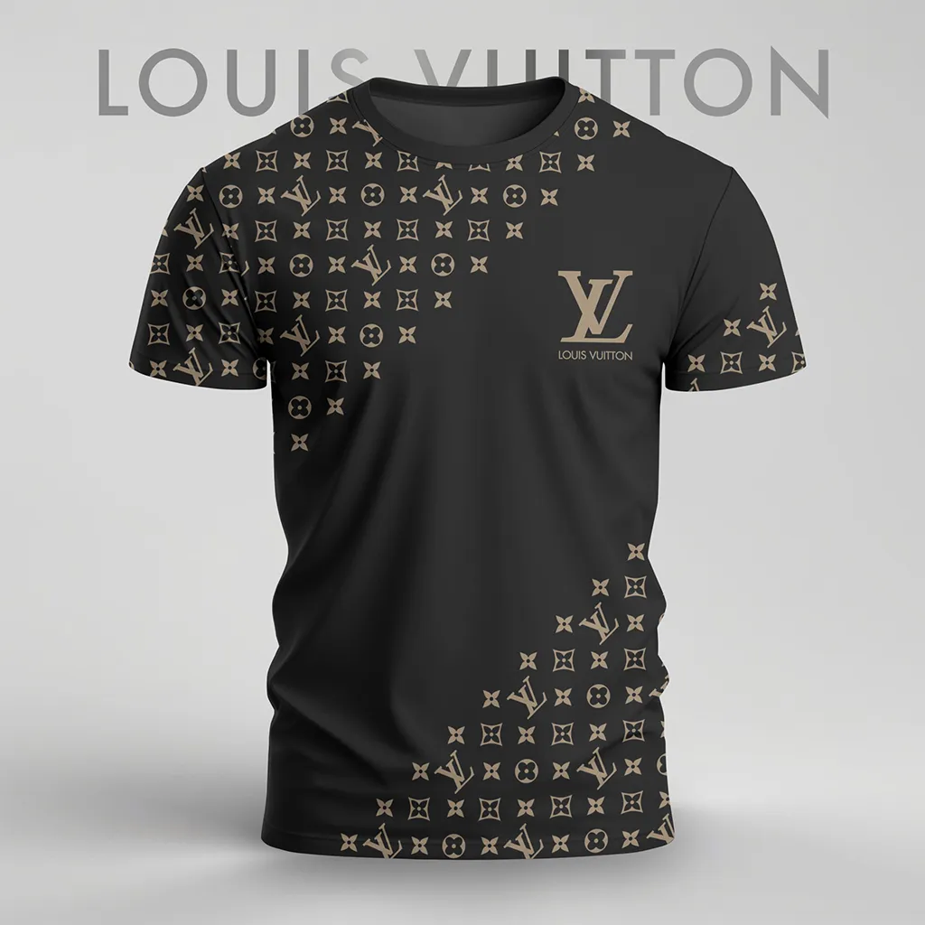 Louis Vuitoon Lv 3D Printed T-Shirt Limited Edition 2026 - Lx-Tslv2025021