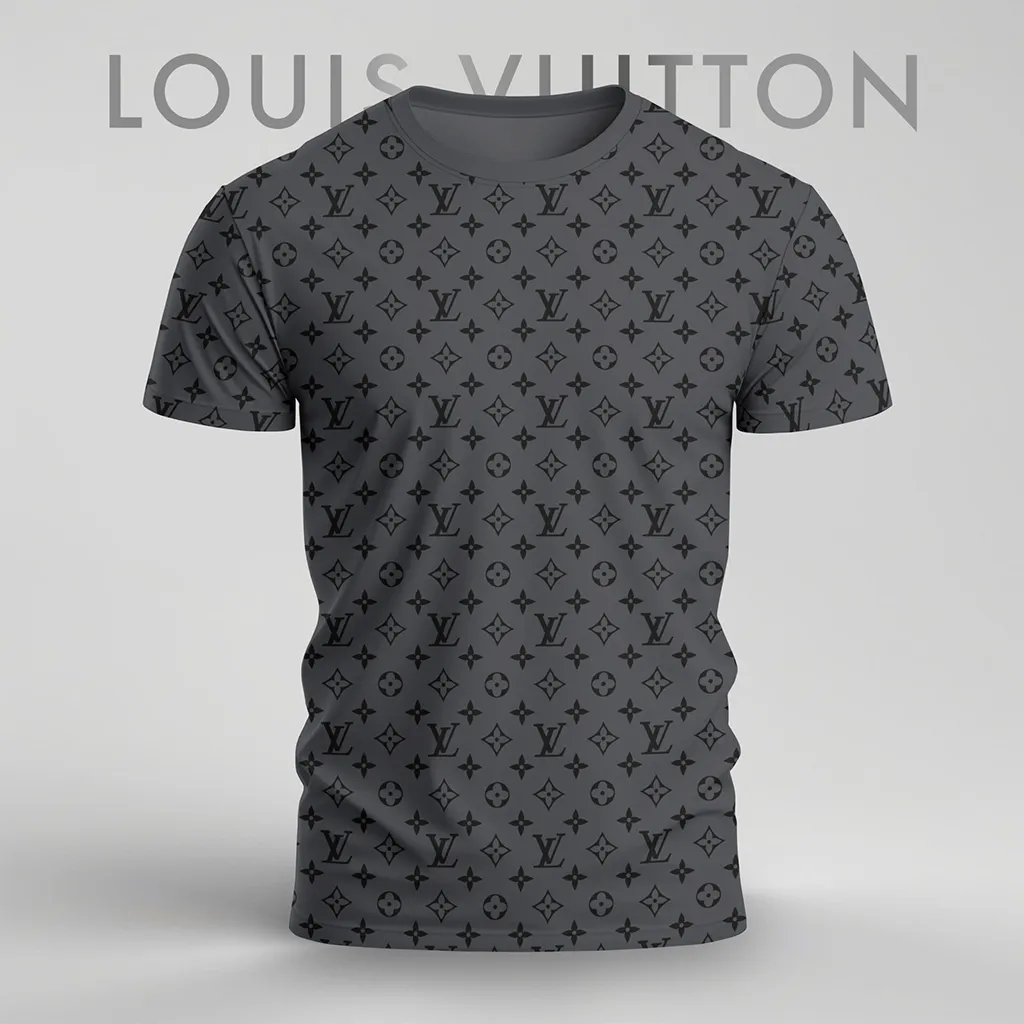 Louis Vuitoon Lv 3D Printed T-Shirt Limited Edition 2026 - Lx-Tslv2025023