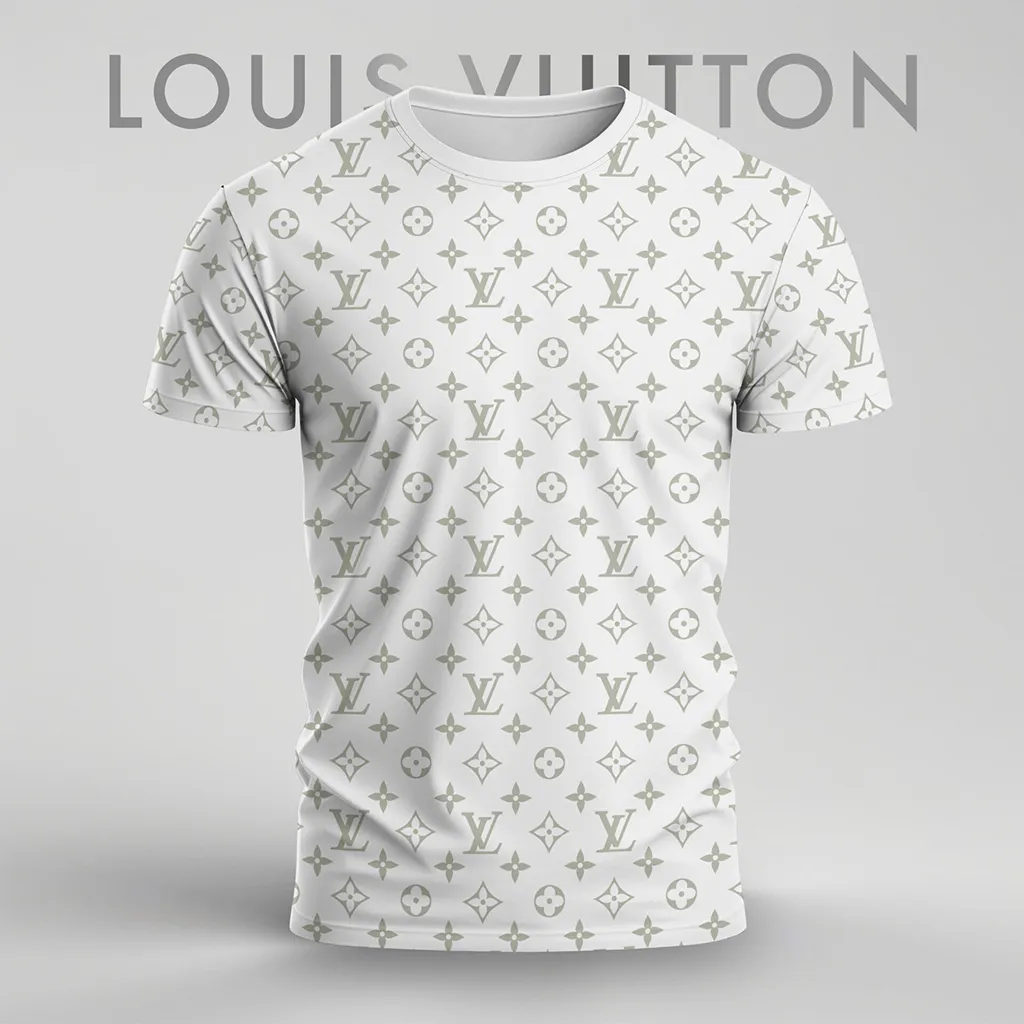 Louis Vuitoon Lv 3D Printed T-Shirt Limited Edition 2026 - Lx-Tslv2025024