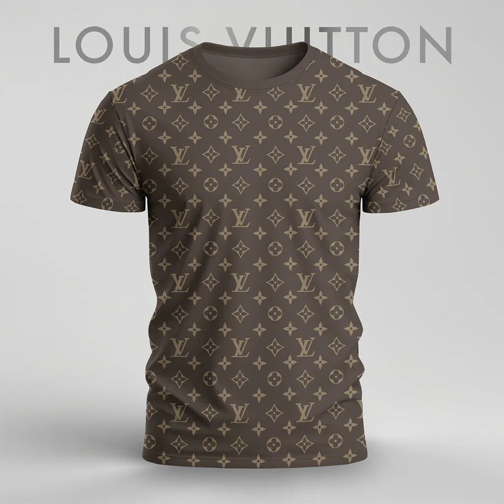 Louis Vuitoon Lv 3D Printed T-Shirt Limited Edition 2026 - Lx-Tslv2025026