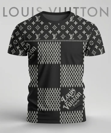 Louis Vuitoon Lv 3D Printed T-Shirt Limited Edition 2026 - Lx-Tslv2025027