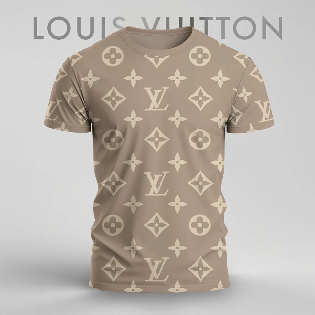 Louis Vuitoon Lv 3D Printed T-Shirt Limited Edition 2026 - Lx-Tslv2025028