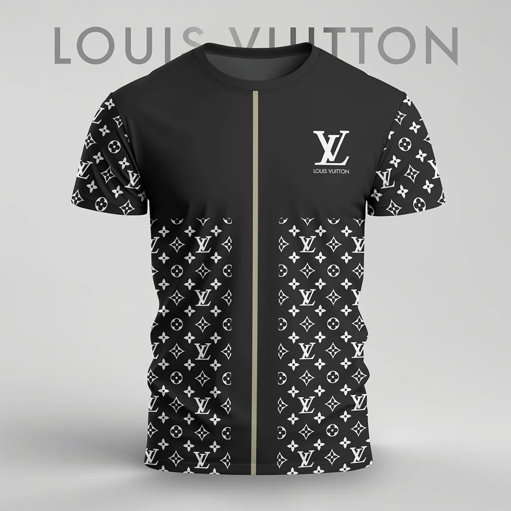 Louis Vuitoon Lv 3D Printed T-Shirt Limited Edition 2026 - Lx-Tslv2025029