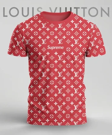 Louis Vuitoon Lv 3D Printed T-Shirt Limited Edition 2026 - Lx-Tslv2025033